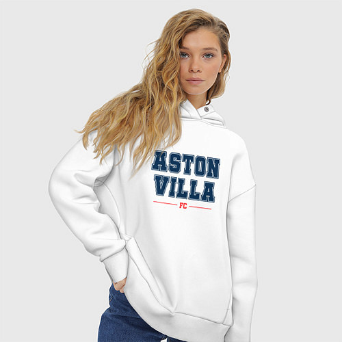 Женское худи оверсайз Aston Villa FC Classic / Белый – фото 3