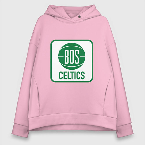 Женское худи оверсайз Bos Celtics / Светло-розовый – фото 1