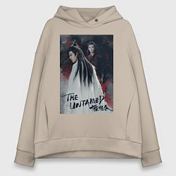 Толстовка оверсайз женская Неукротимый, цвет: миндальный