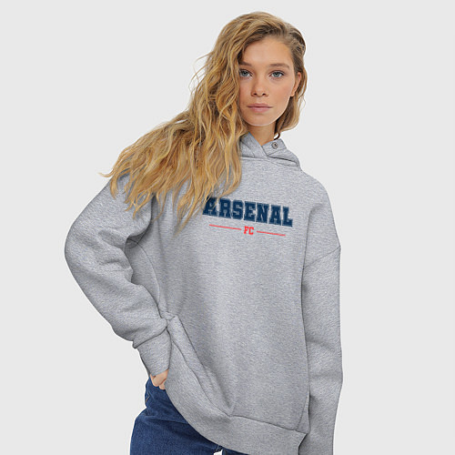 Женское худи оверсайз Arsenal FC Classic / Меланж – фото 3