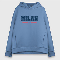 Толстовка оверсайз женская Milan FC Classic, цвет: мягкое небо