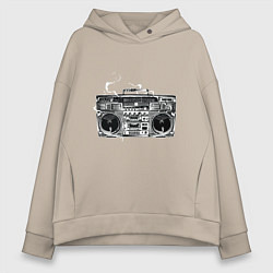Толстовка оверсайз женская Wu-Tang Boombox, цвет: миндальный