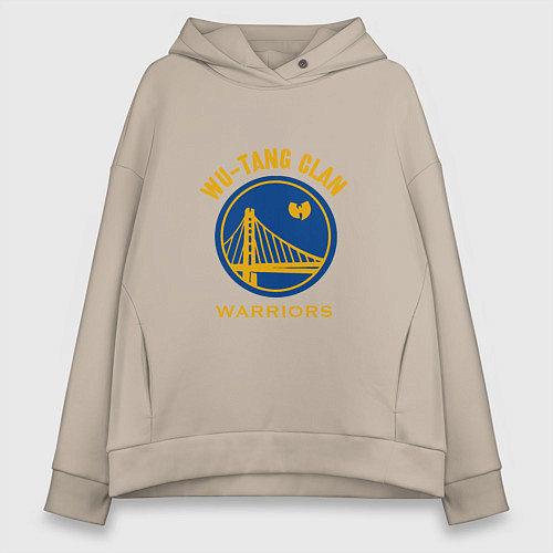 Женское худи оверсайз Wu - Warriors / Миндальный – фото 1