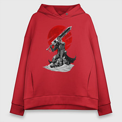 Толстовка оверсайз женская Guts the Black Swordsman, цвет: красный