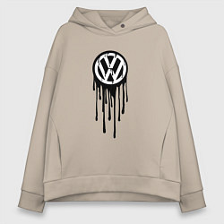 Женское худи оверсайз Volkswagen - art logo