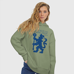 Толстовка оверсайз женская FC Chelsea Lion, цвет: авокадо — фото 2