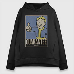 Толстовка оверсайз женская Vault guarantee boy, цвет: черный