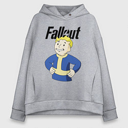 Толстовка оверсайз женская Fallout blondie boy, цвет: меланж
