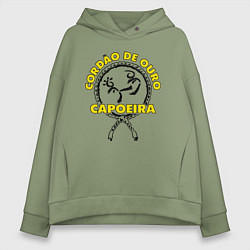 Толстовка оверсайз женская Capoeira Cordao de ouro, цвет: авокадо