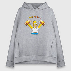 Толстовка оверсайз женская Homer & Beer, цвет: меланж