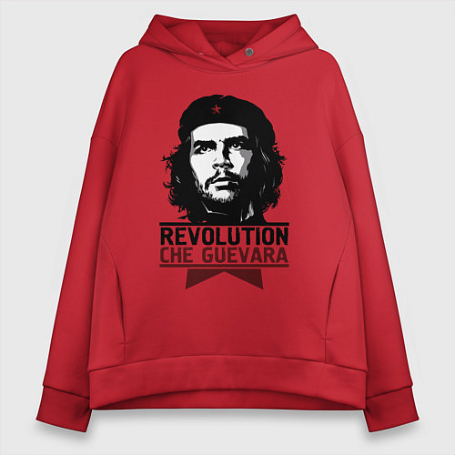 Женское худи оверсайз Revolution hero / Красный – фото 1