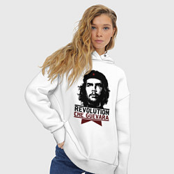 Толстовка оверсайз женская Revolution hero, цвет: белый — фото 2