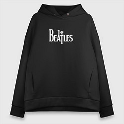 Толстовка оверсайз женская The Beatles Let It Be, цвет: черный