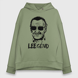 Толстовка оверсайз женская Leegend, цвет: авокадо