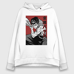 Толстовка оверсайз женская Стальная Бита, цвет: белый