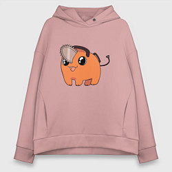 Толстовка оверсайз женская Почита рад, цвет: пыльно-розовый