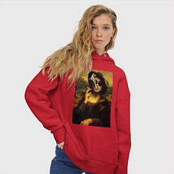 Толстовка оверсайз женская Мона Марла, цвет: красный — фото 2