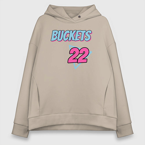 Женское худи оверсайз Buckets 22 / Миндальный – фото 1