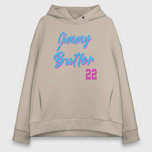 Женское худи оверсайз Jimmy Butler 22 / Миндальный – фото 1