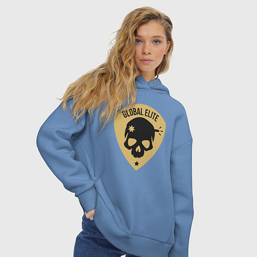Женское худи оверсайз Global elite / Мягкое небо – фото 3