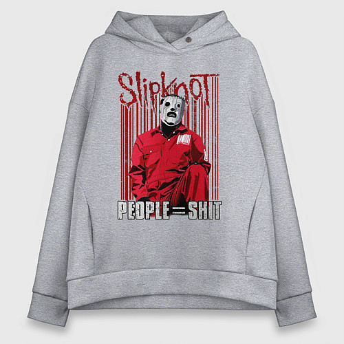 Женское худи оверсайз Slipknot Corey / Меланж – фото 1