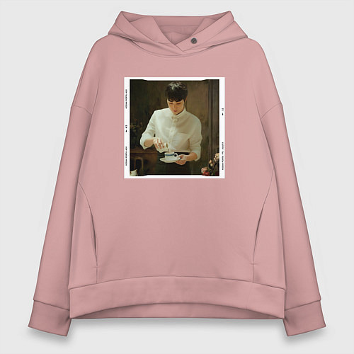 Женское худи оверсайз Сиумин / Пыльно-розовый – фото 1