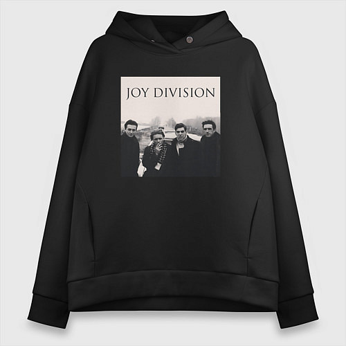 Женское худи оверсайз Тру фанат Joy Division / Черный – фото 1