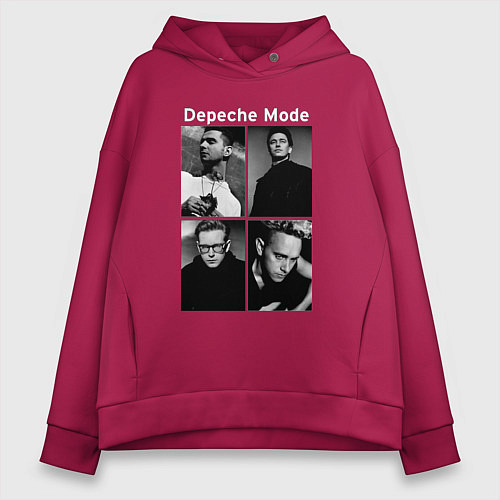 Женское худи оверсайз Depeche Mode Violator 2 / Маджента – фото 1