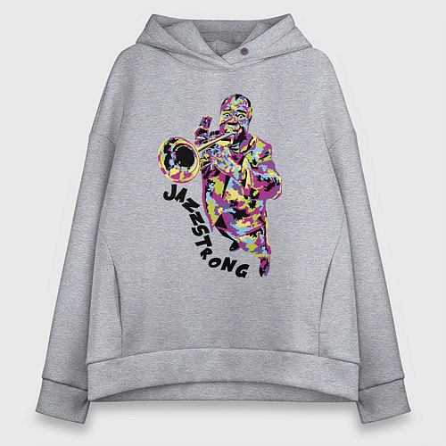 Женское худи оверсайз Jazzstrong / Меланж – фото 1