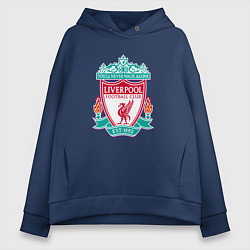 Толстовка оверсайз женская Liverpool fc sport collection, цвет: тёмно-синий