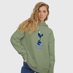 Толстовка оверсайз женская Tottenham Hotspur fc sport, цвет: авокадо — фото 2