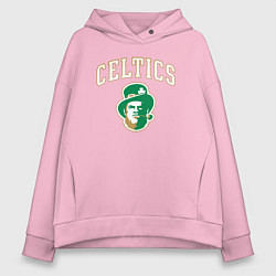 Толстовка оверсайз женская Celtics, цвет: светло-розовый