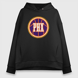 Толстовка оверсайз женская Phx basketball, цвет: черный