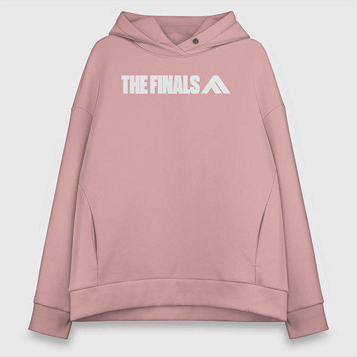Женское худи оверсайз The finals logo / Пыльно-розовый – фото 1