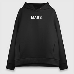 Толстовка оверсайз женская Mars 30STM, цвет: черный