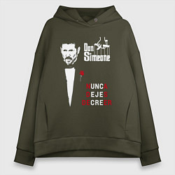 Толстовка оверсайз женская Дон Симеоне, цвет: хаки
