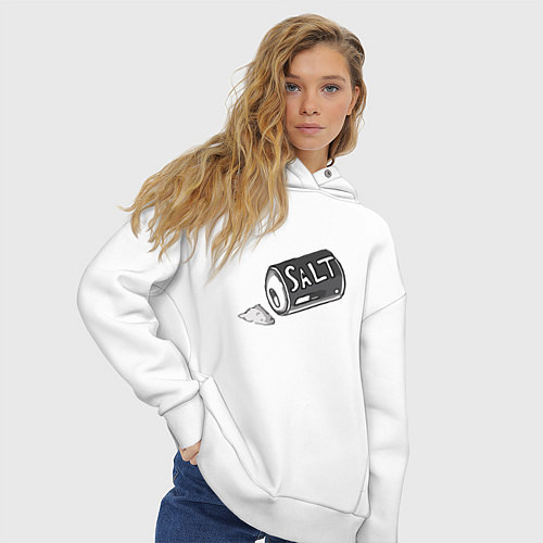 Женское худи оверсайз Salt / Белый – фото 3