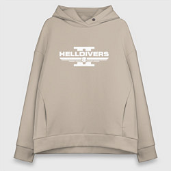 Толстовка оверсайз женская Helldivers 2, цвет: миндальный