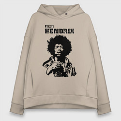 Толстовка оверсайз женская Johnny Allen Hendrix, цвет: миндальный