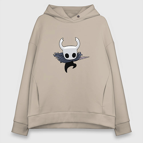 Женское худи оверсайз Маленький рыцарь Hollow Knight / Миндальный – фото 1