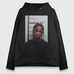 Толстовка оверсайз женская Travis Scott magshot, цвет: черный