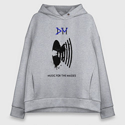 Толстовка оверсайз женская Depeche Mode - for the masses, цвет: меланж