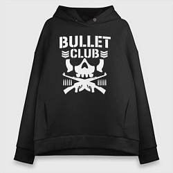 Толстовка оверсайз женская Bullet Club, цвет: черный