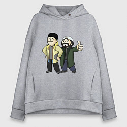 Толстовка оверсайз женская Vault Jay and silent Bob, цвет: меланж