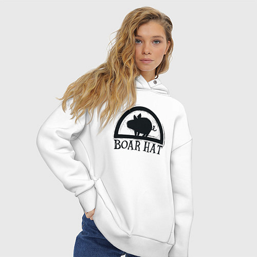 Женское худи оверсайз Семь смертных грехов Хоук / Белый – фото 3