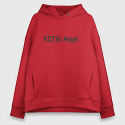 Толстовка оверсайз женская XIIIth angel, цвет: красный
