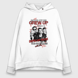 Толстовка оверсайз женская Depeche Mode - Grew up, цвет: белый
