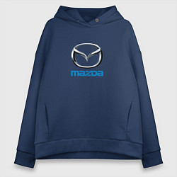 Толстовка оверсайз женская Mazda sport brend, цвет: тёмно-синий