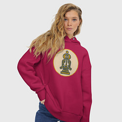 Толстовка оверсайз женская Танухиды из Total War: Attila, цвет: маджента — фото 2