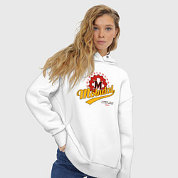 Толстовка оверсайз женская Molndal hockey, цвет: белый — фото 2
